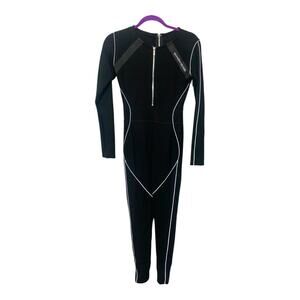 Maniere‎ De Voir One Piece Highrise Jumpsuit sz 10 Modern Contemporary Catsuit